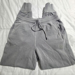 The North Face Womens Gray Jogger Sweatpants Size S/P Drawstring Athletic Lounge